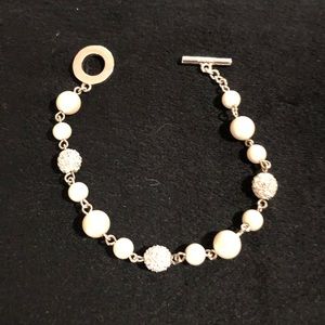 Pearl & Crystal Ball Bracelet